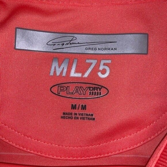 GREG NORMAN MENS Polo shirt- Size M - Picture 3 of 5